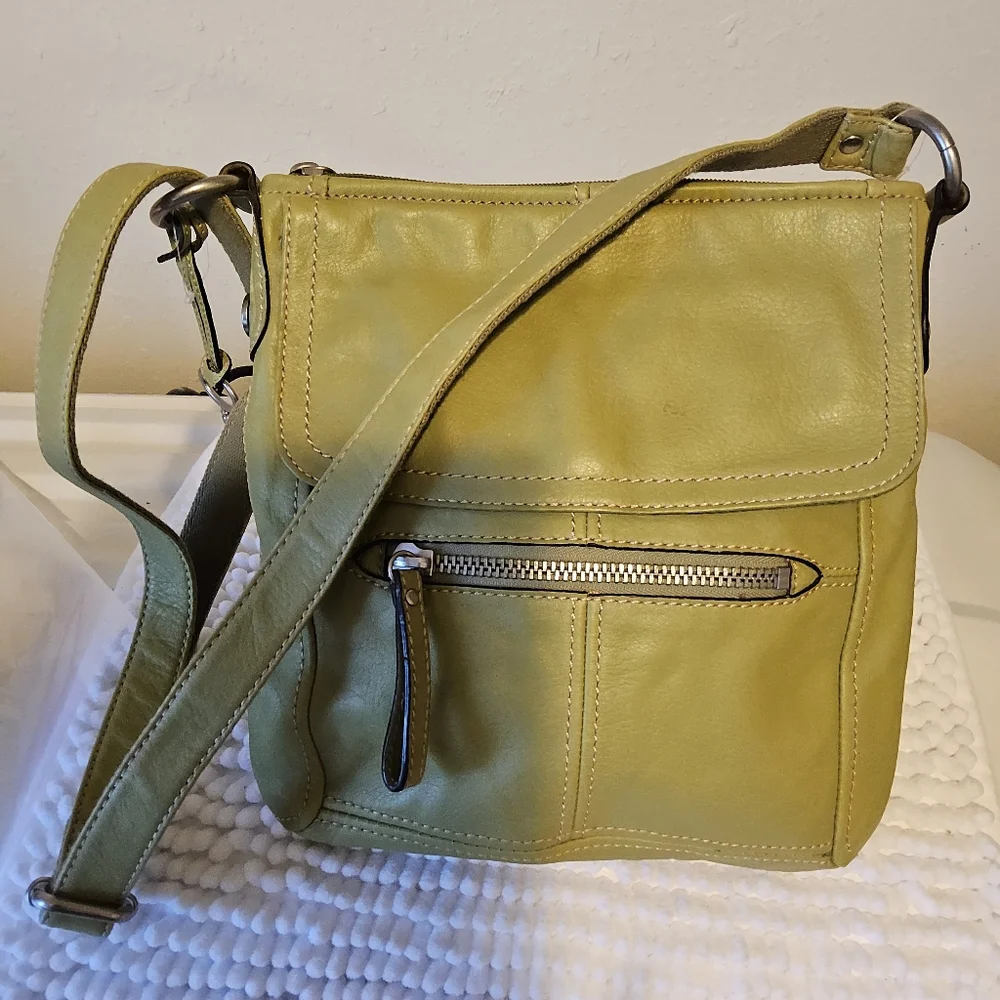 Fossil Leather crossbody bag